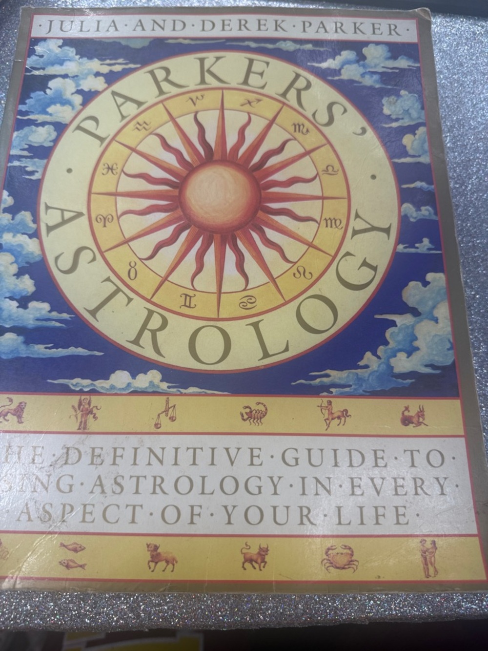 Parker Sun Medallion Astrology Cover in Yellow and Blue